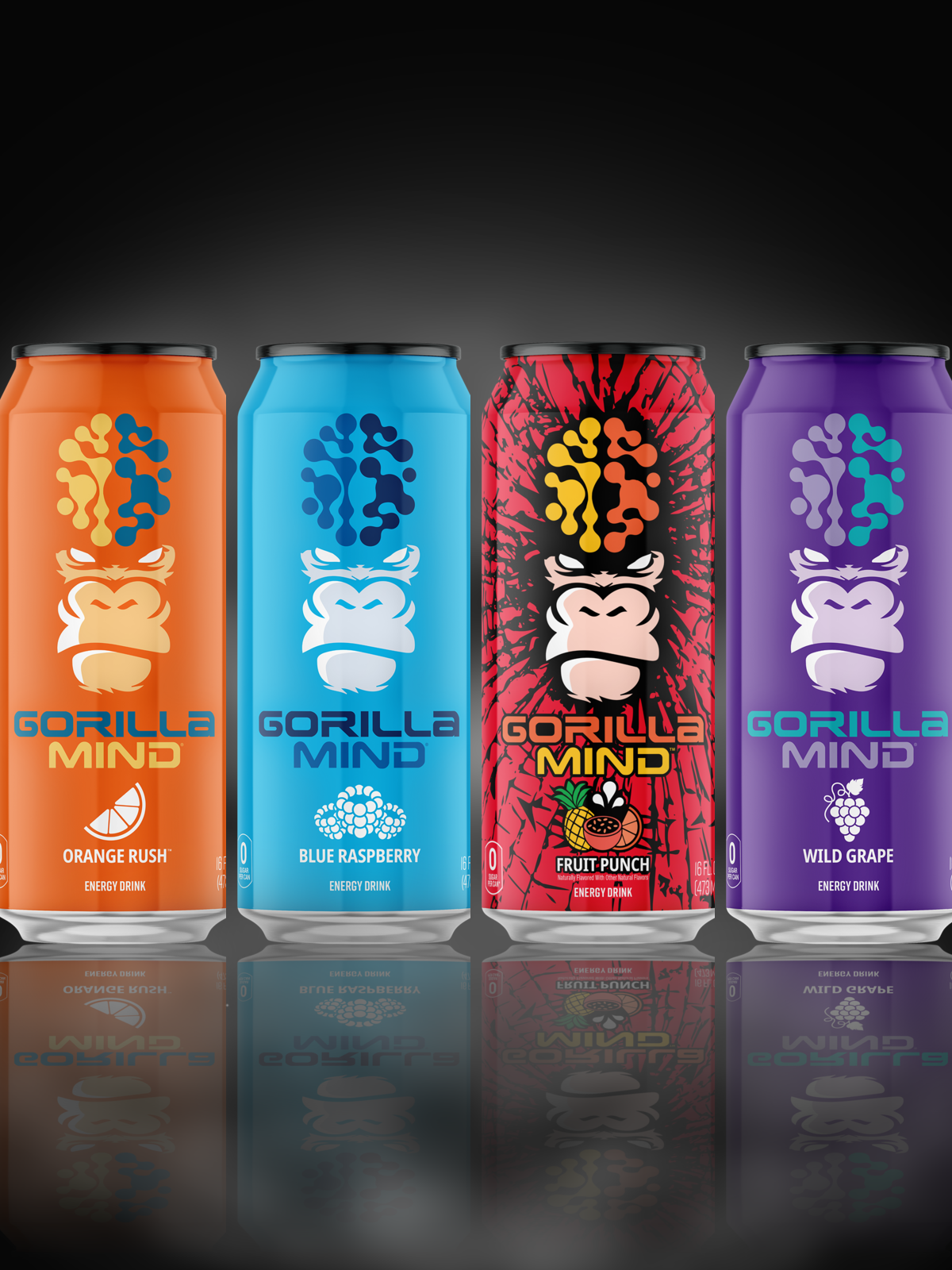 Gorilla Mind energy drinks